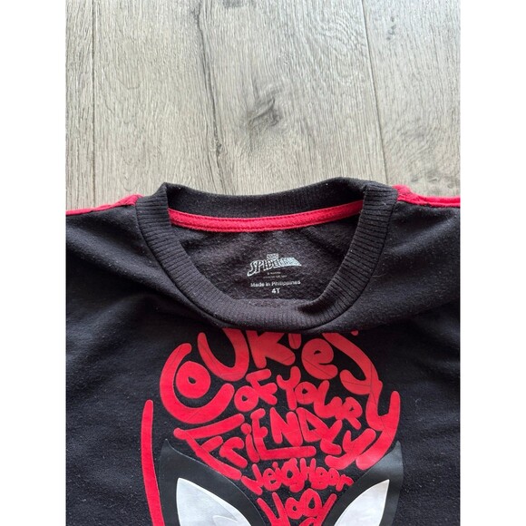 Marvel Spider-Man Sweater Size 4T Black and Red - Picture 3 of 3